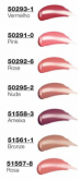 Brilho Labial Longa Duaração 2,9 g Cada.